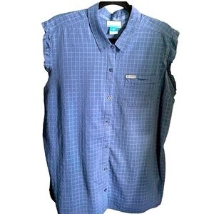 Columbia Lake Drifter Sleeveless Top Hiking Camping Outdoor Shirt Button Down XL
